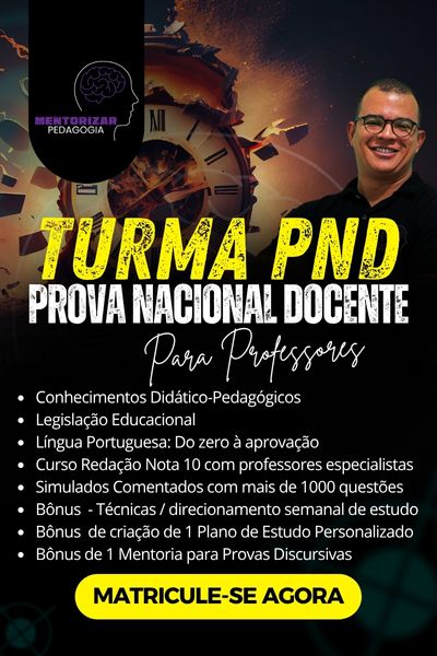 TURMA PND Prova Nacional Docente para Professores